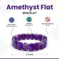 Amethyst Flat Shape Bracelet