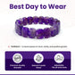 Amethyst Flat Shape Bracelet