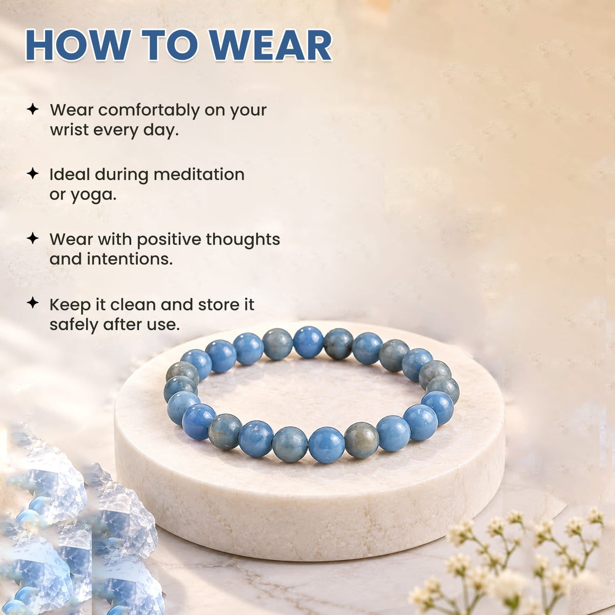 Angelite New Crystal Bracelet