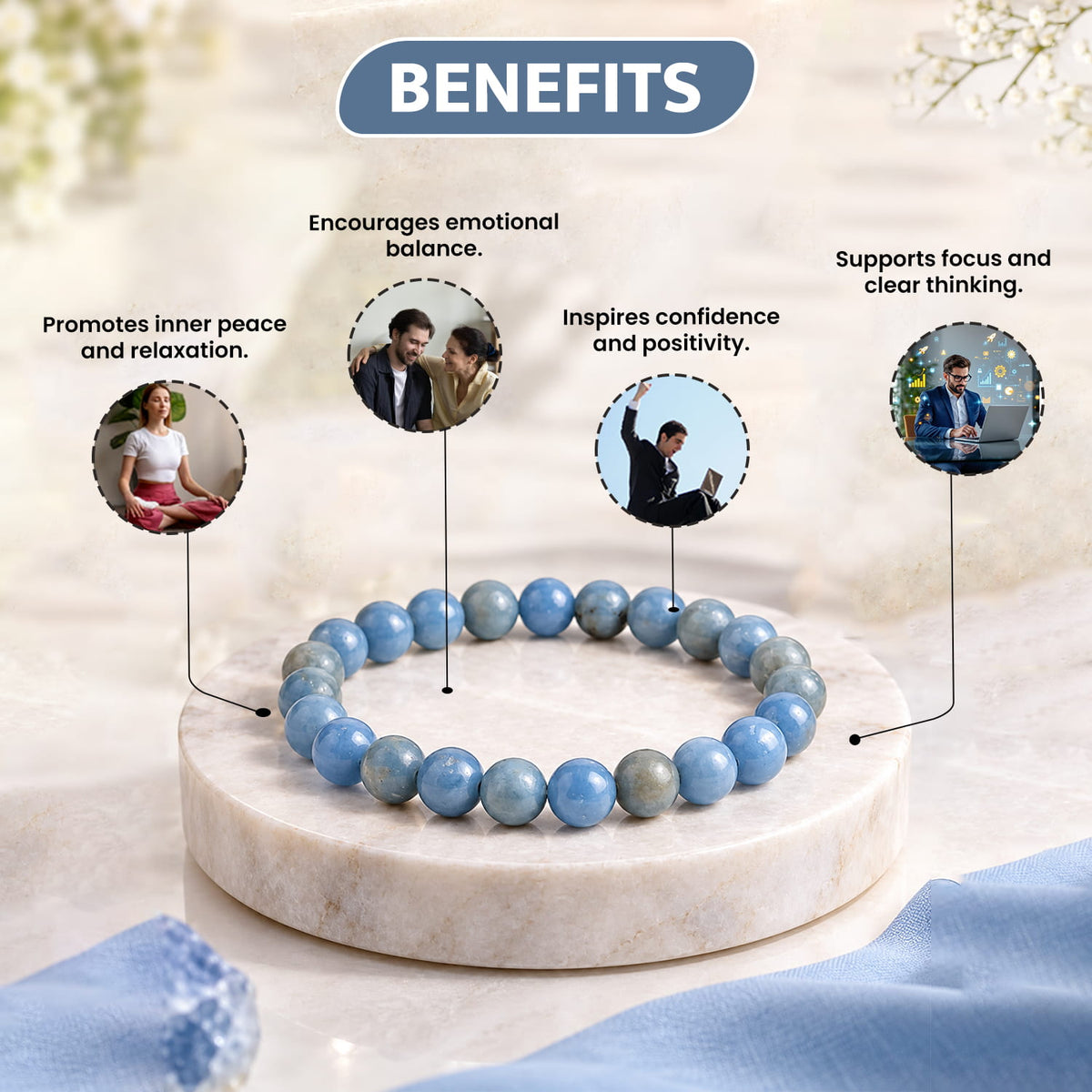 Angelite New Crystal Bracelet