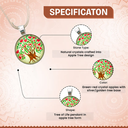 Apple Tree Crystal Pendant