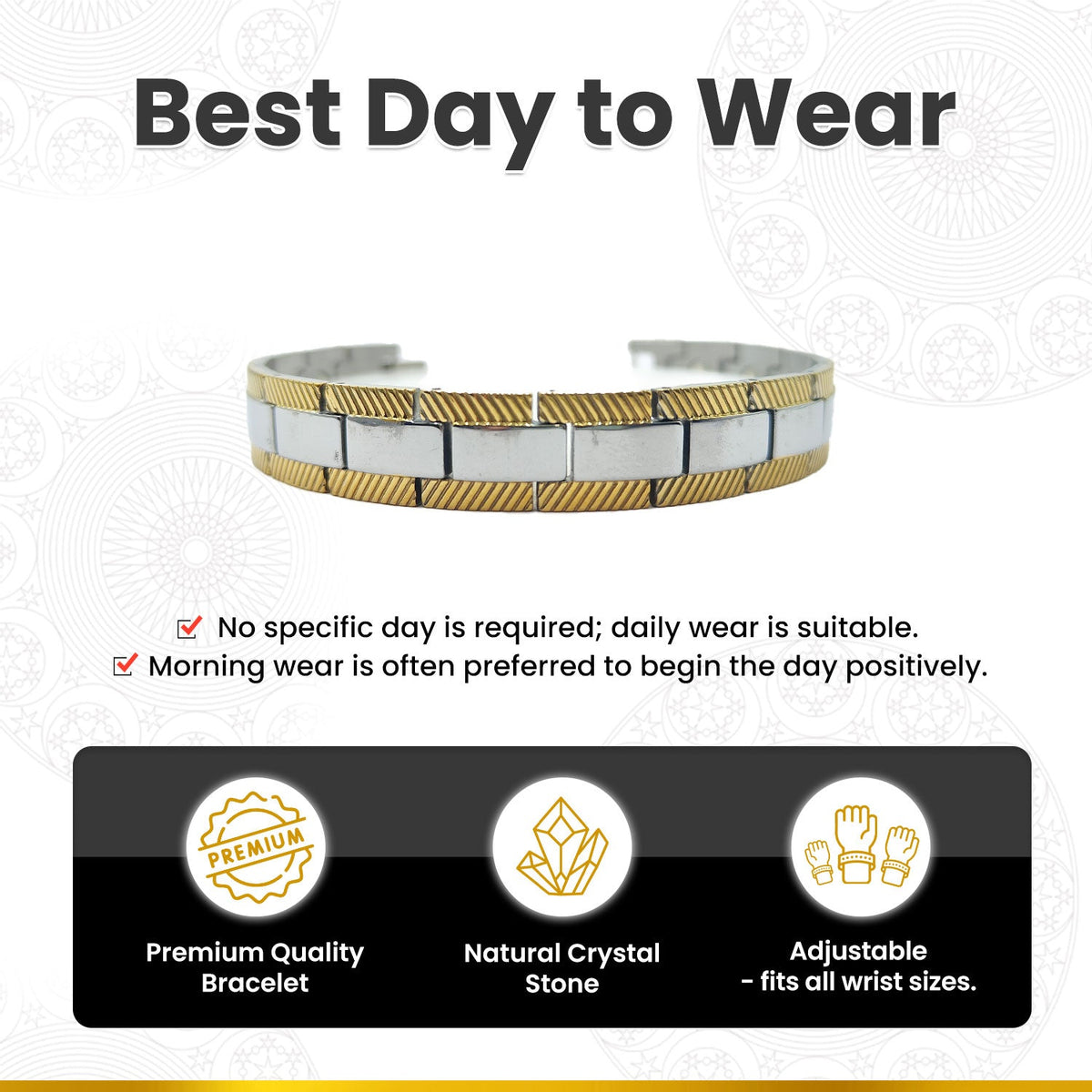 Bio Magnetic Titanium Health Bracelet-(BMTHB-B)