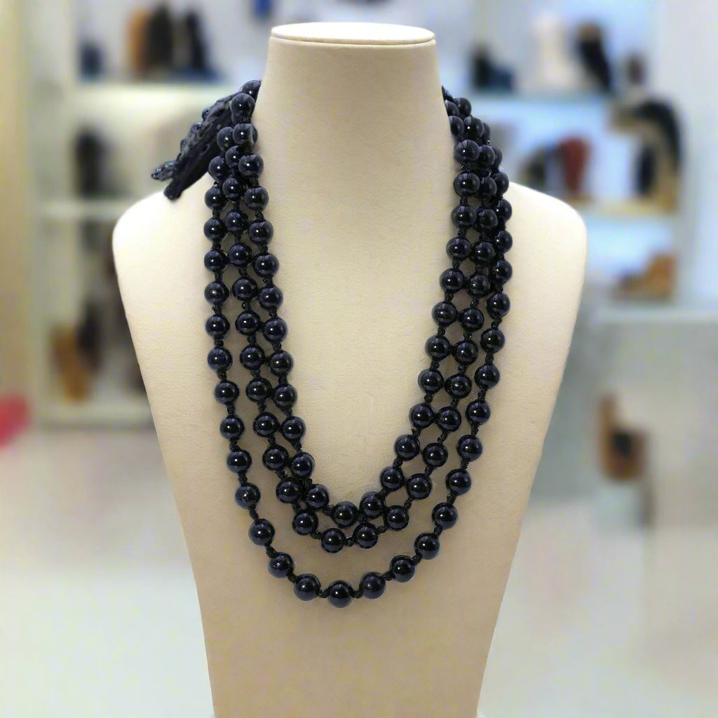 Black Obsidian Mala