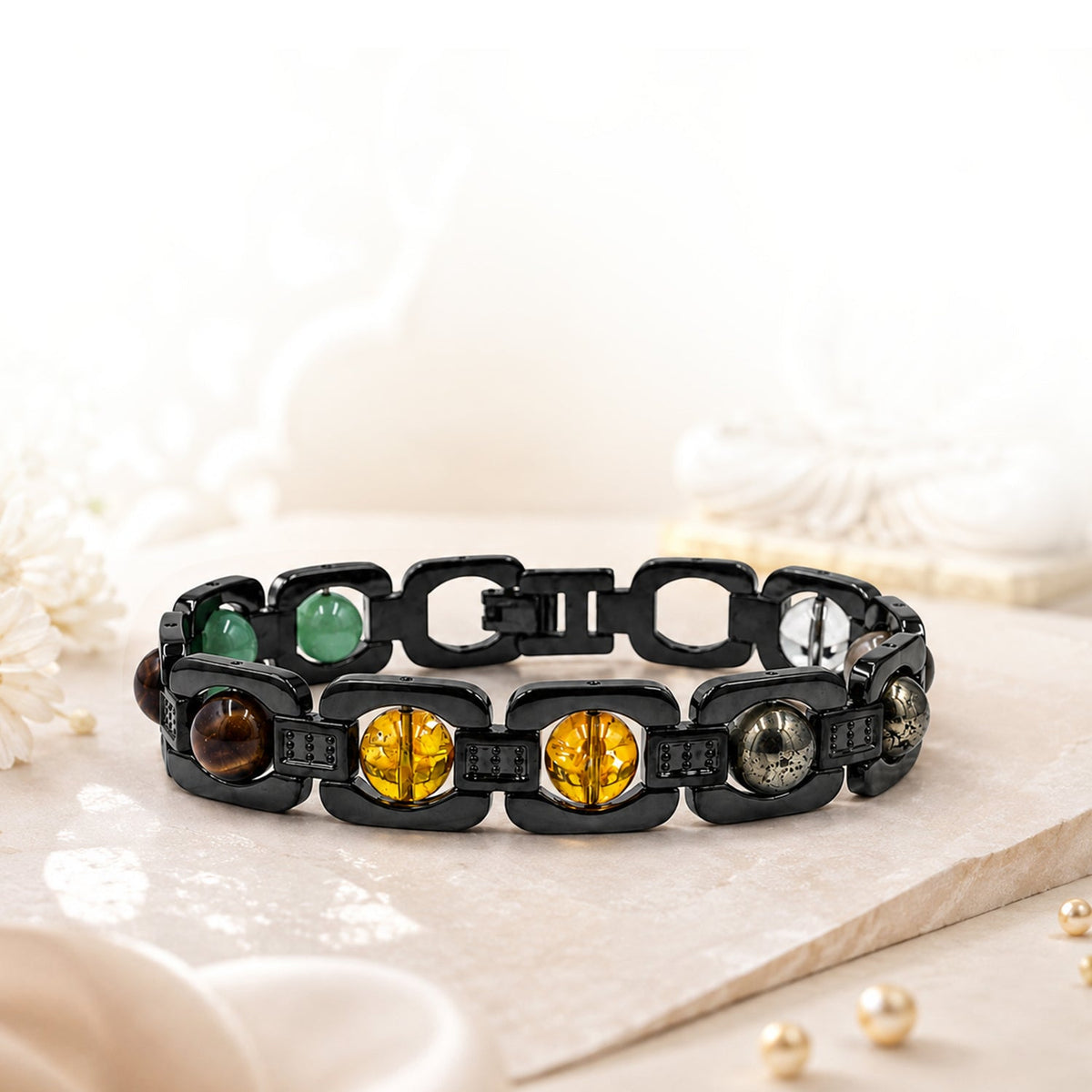 Black Metal Dhan Yog Bracelet