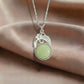 Bowenite Crystal Round Pendant