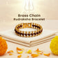 Brass Chain Rudraksha Bracelet