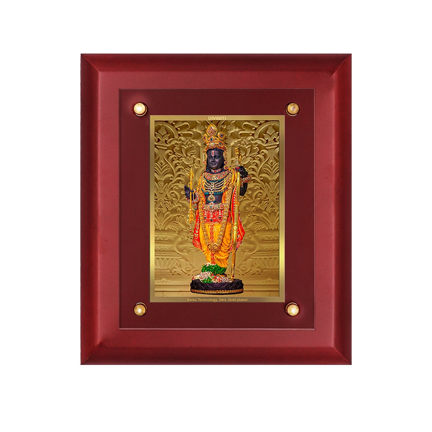 Buy 24K Gold Plated Ram Lalla Photo Frame