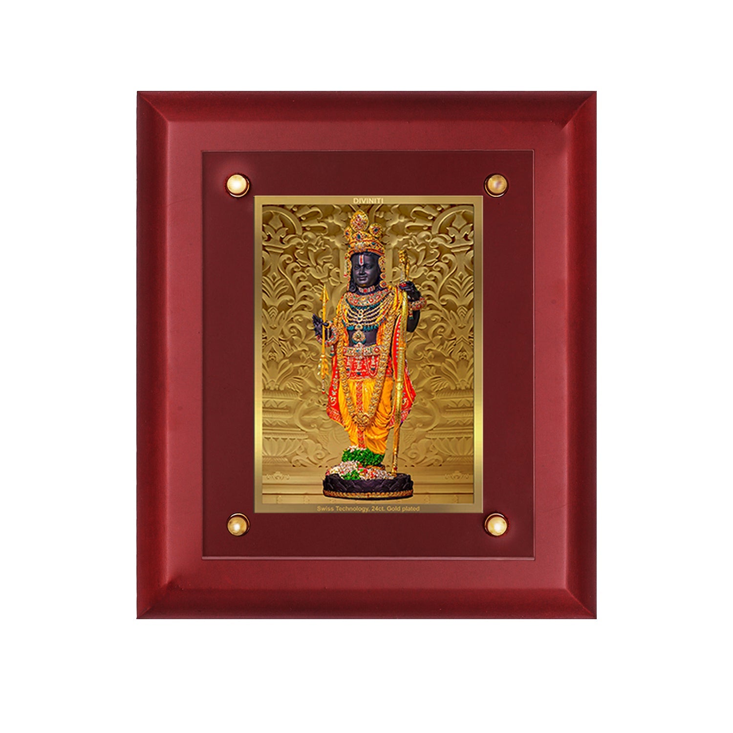 Buy 24K Gold Plated Ram Lalla Photo Frame