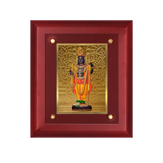 Buy 24K Gold Plated Ram Lalla Photo Frame