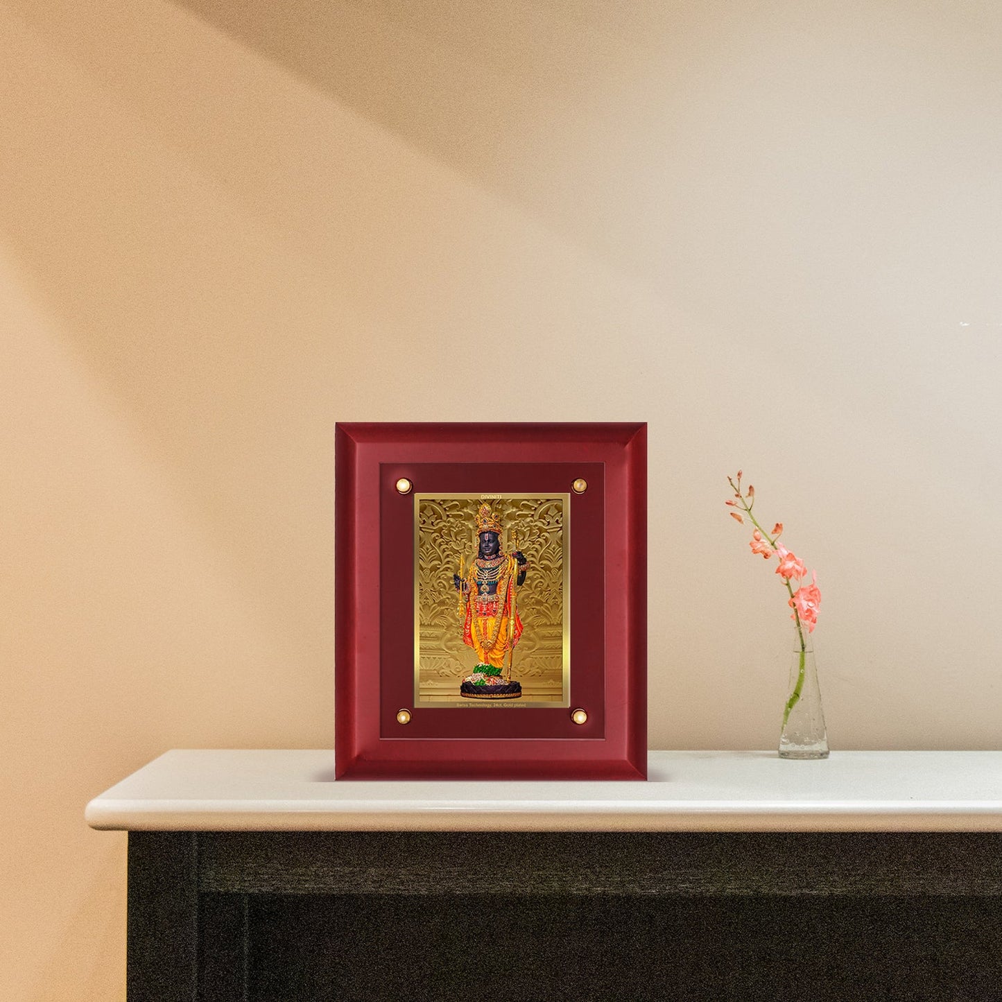 Buy 24K Gold Plated Ram Lalla Photo Frame