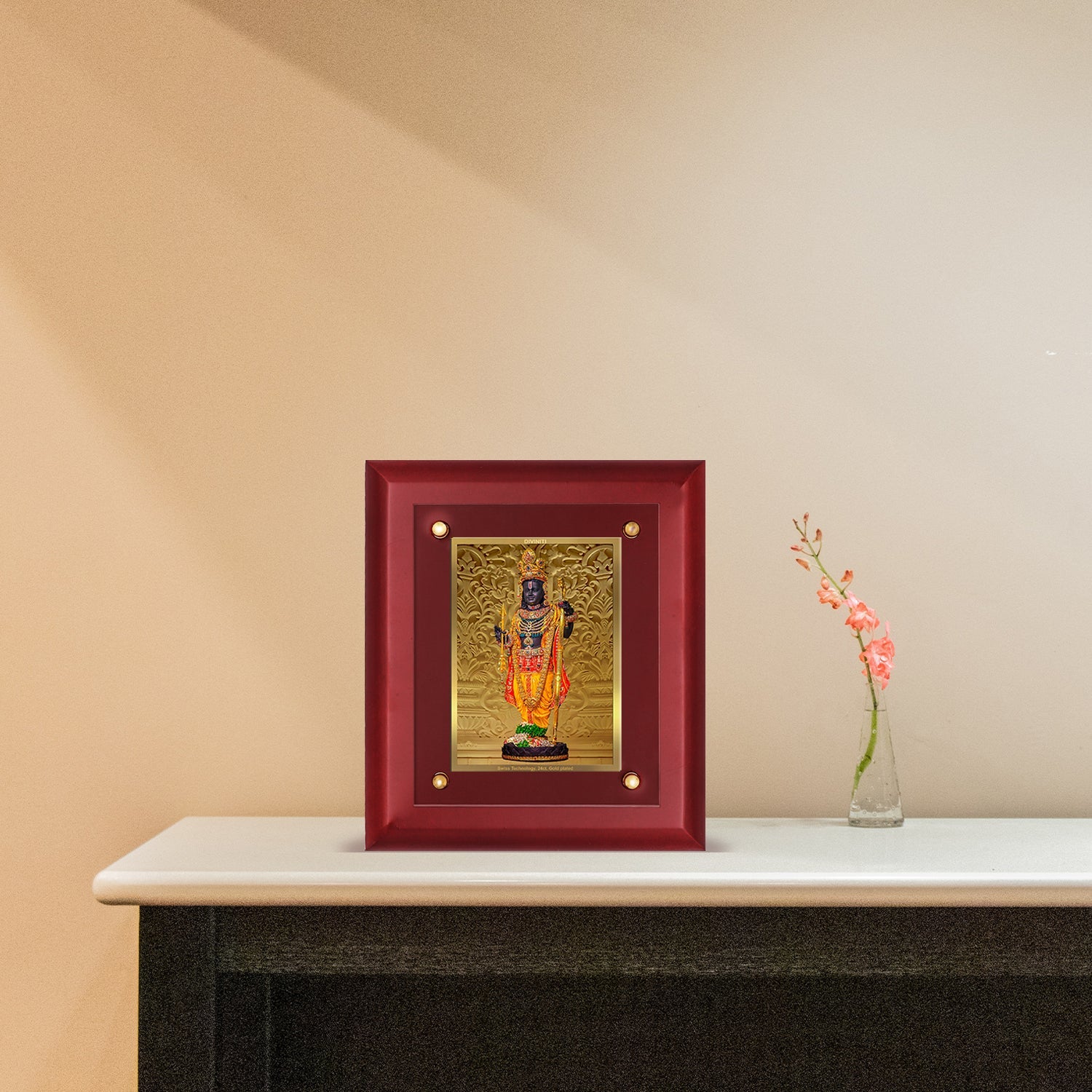 Buy 24K Gold Plated Ram Lalla Photo Frame