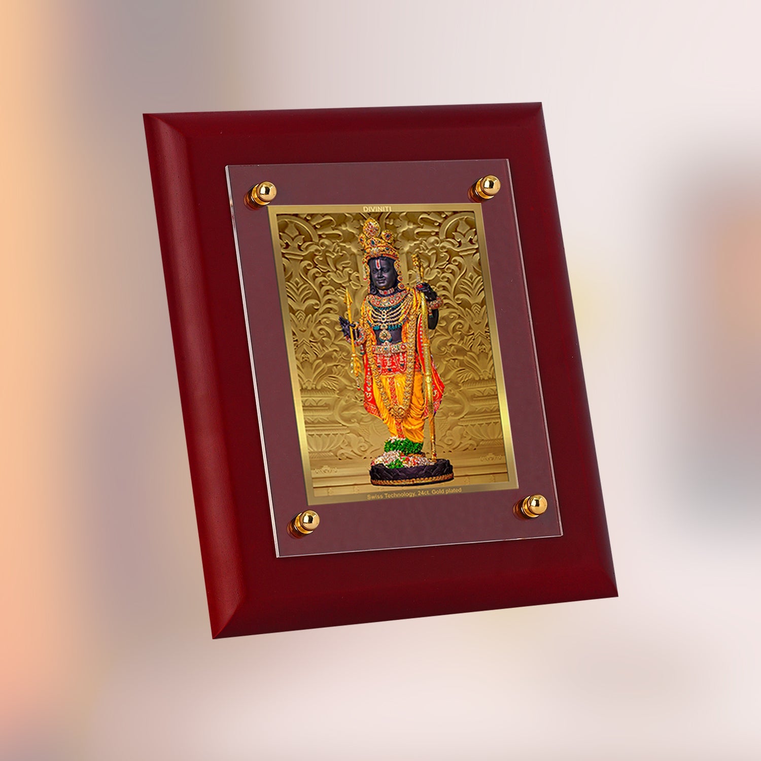 Buy 24K Gold Plated Ram Lalla Photo Frame