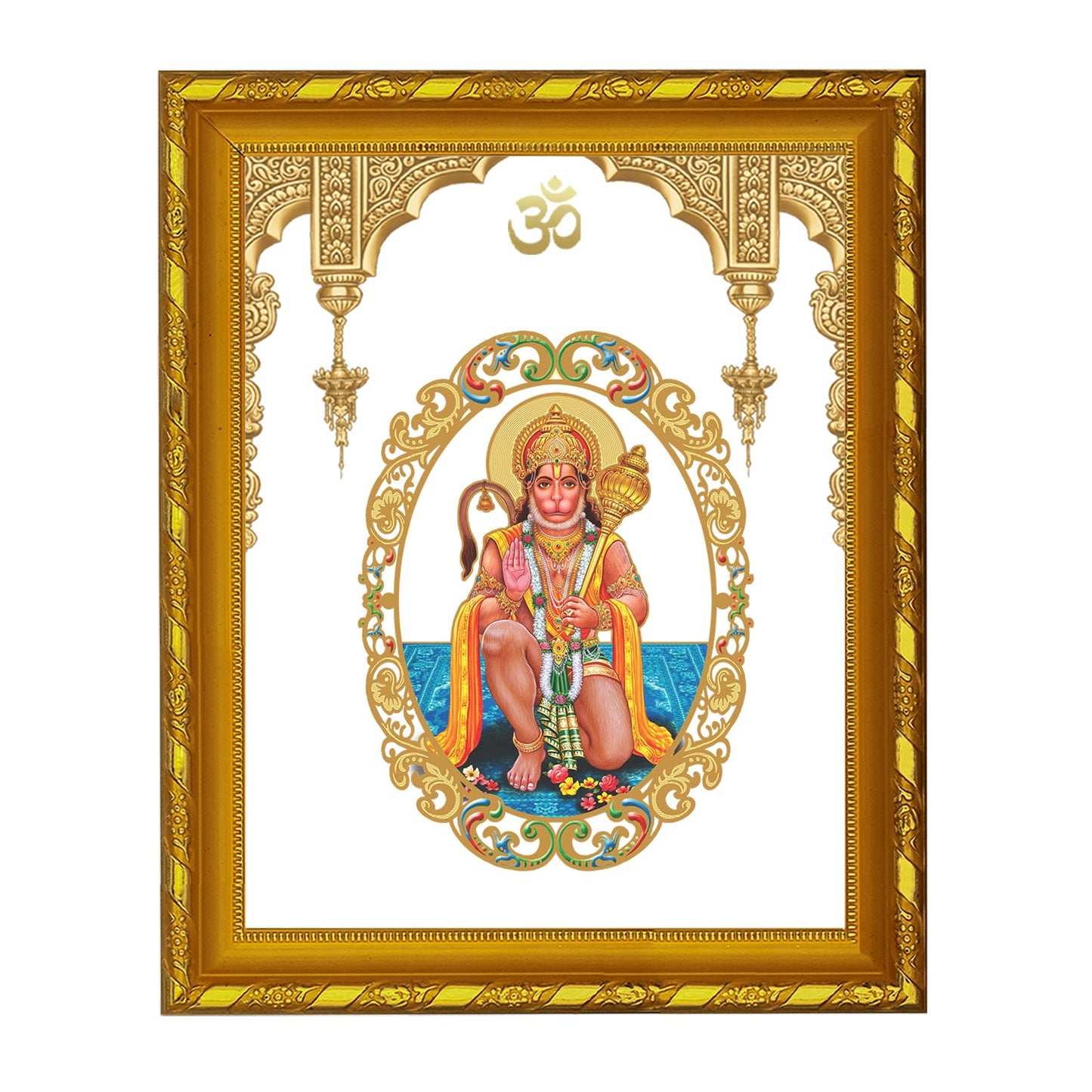Buy Hanuman Photo Frame | 24K Gold Plated Frame