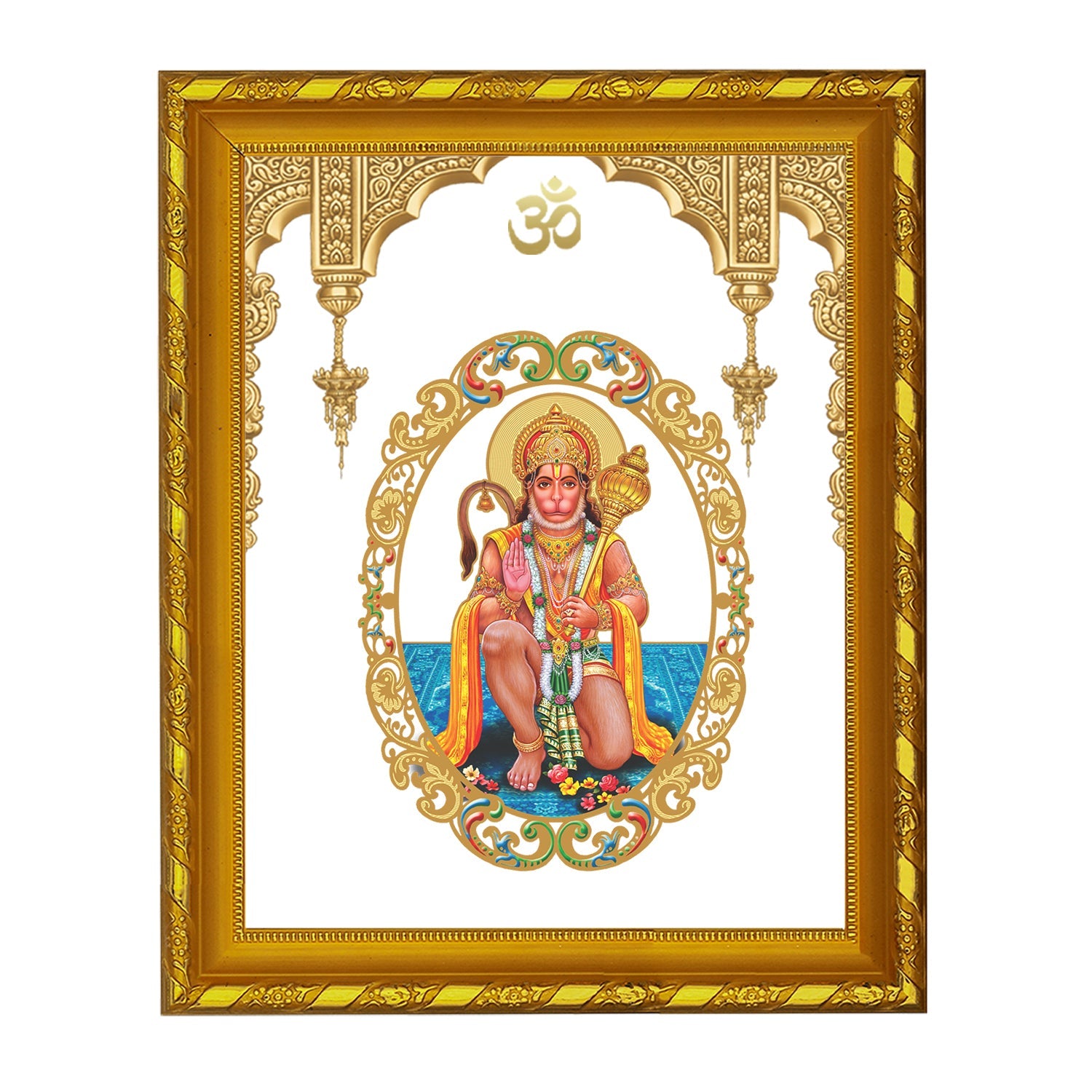 Buy Hanuman Photo Frame | 24K Gold Plated Frame