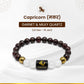 Capricorn (मकर राशि) Zodiac Garnet & Milky Quartz Crystal Bracelet
