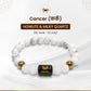Cancer (कर्क राशि) Zodiac Howlite & Milky Quartz Crystal Bracelet
