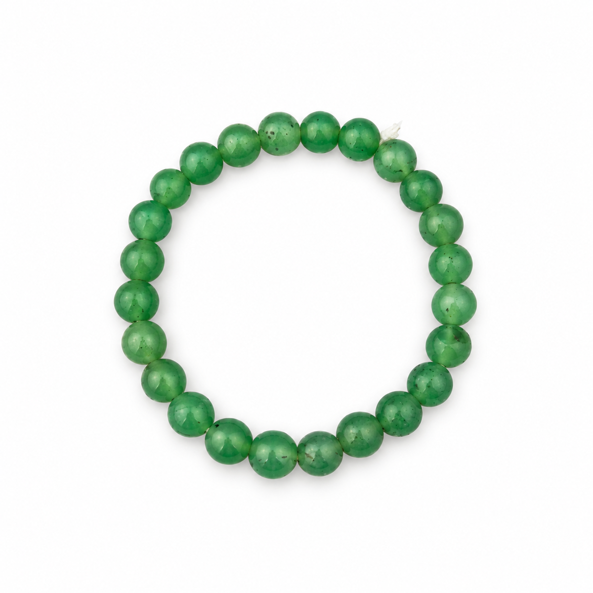 Natural  Green Jade Bracelet for Men & Women | 8–9 mm Beads | Unisex Luck & Prosperity Bracelet