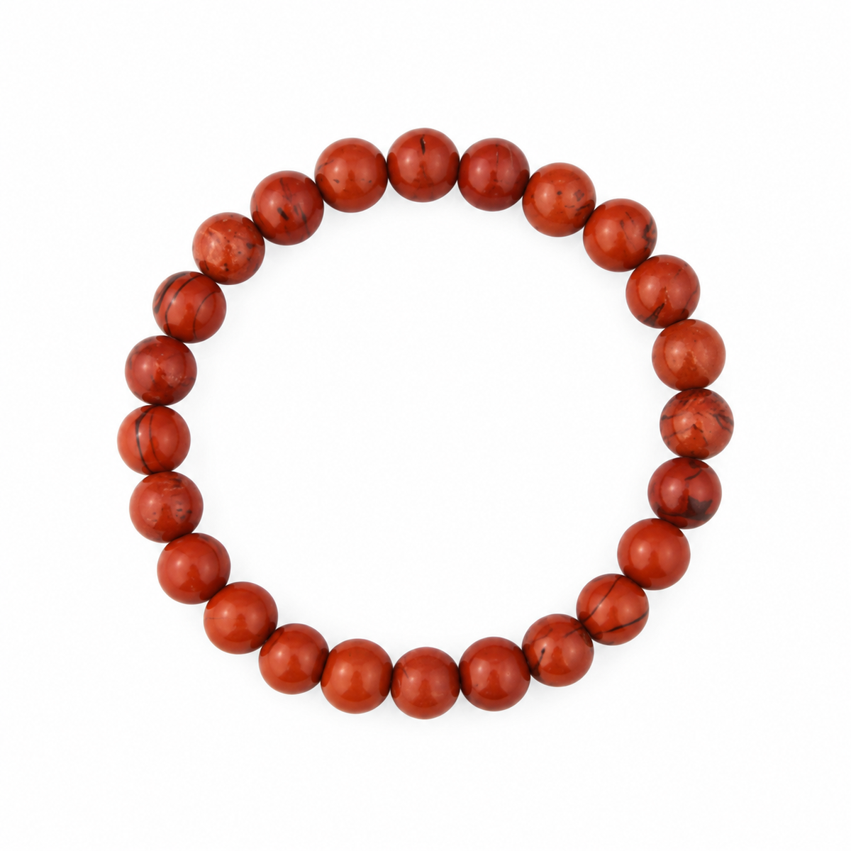 Natural Red Jasper Bracelet for Men & Women | 8–9 mm Beads | Unisex Strength & Grounding Bracelet