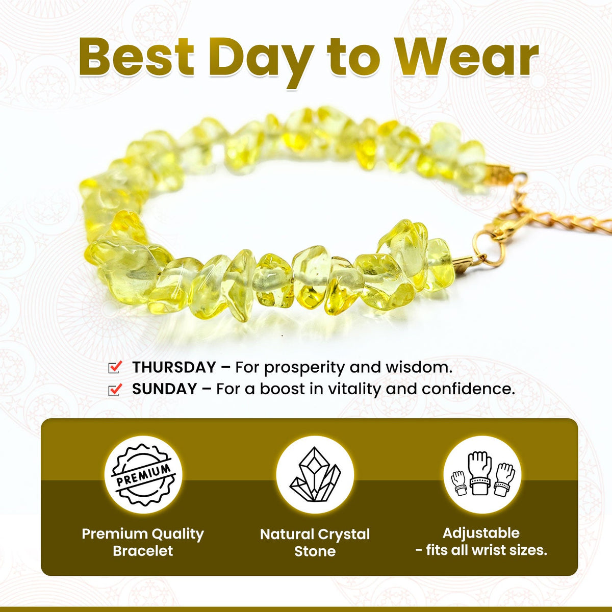 Citrine Chips Bracelet