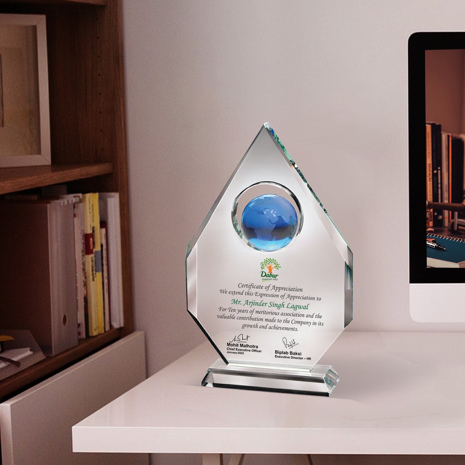 Crystal Trophy for Custom Corporate Awards