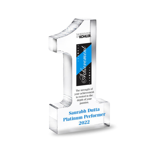 Crystal Trophy for Custom Corporate Celebrations