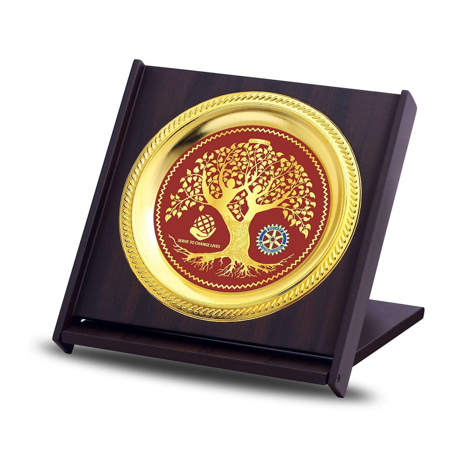 Custom Corporate Gifts: MDF Memento with Metal Plate