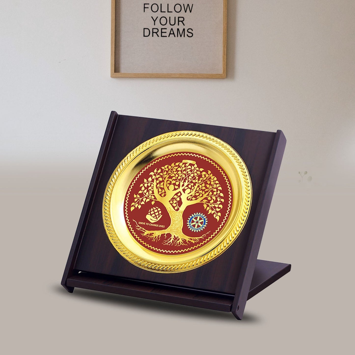 Custom Corporate Gifts: MDF Memento with Metal Plate