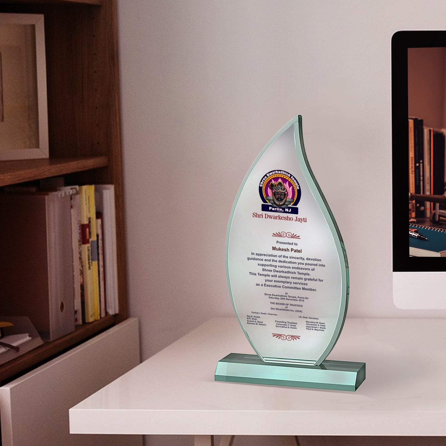 Custom Crystal Trophy for Corporate Celebrations