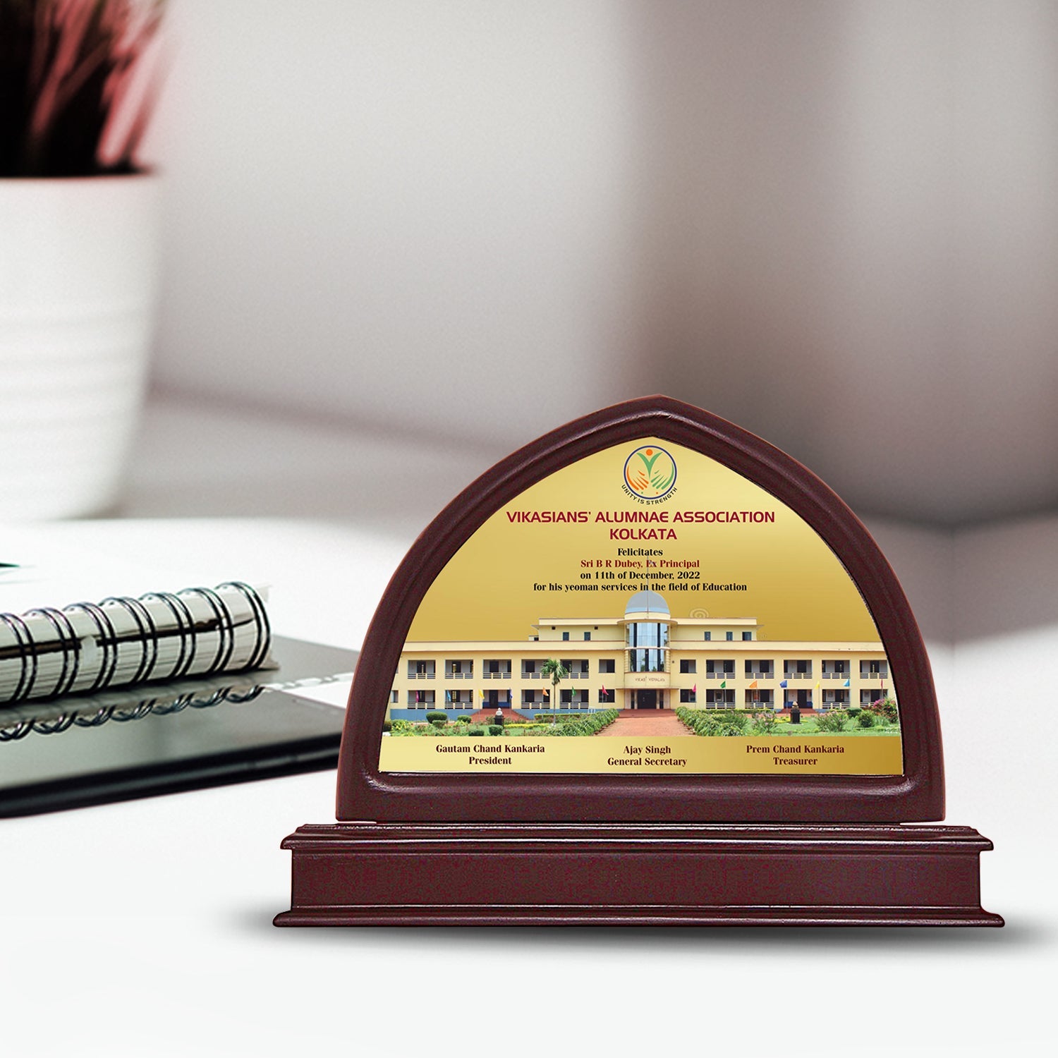 Custom MDF Memento with 24K Gold Foil Finish