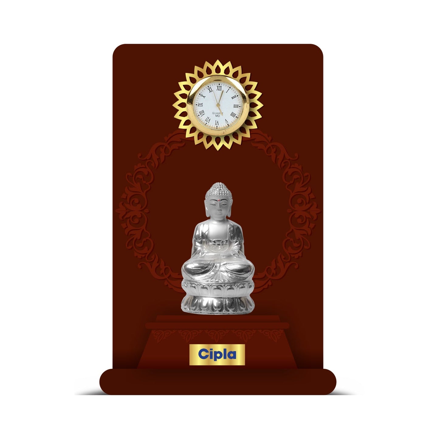 Custom MDF Memento with 999 Silver Plated Idol