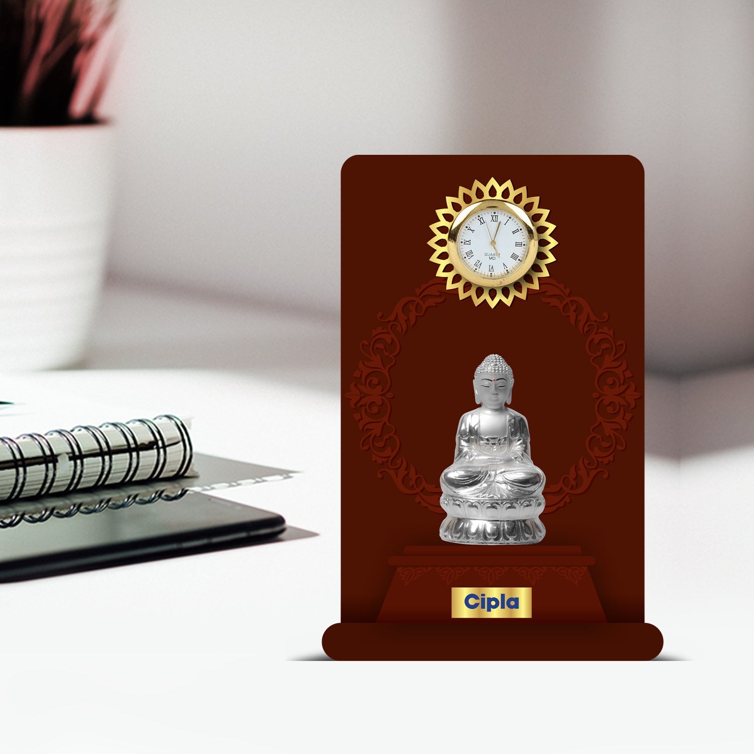 Custom MDF Memento with 999 Silver Plated Idol