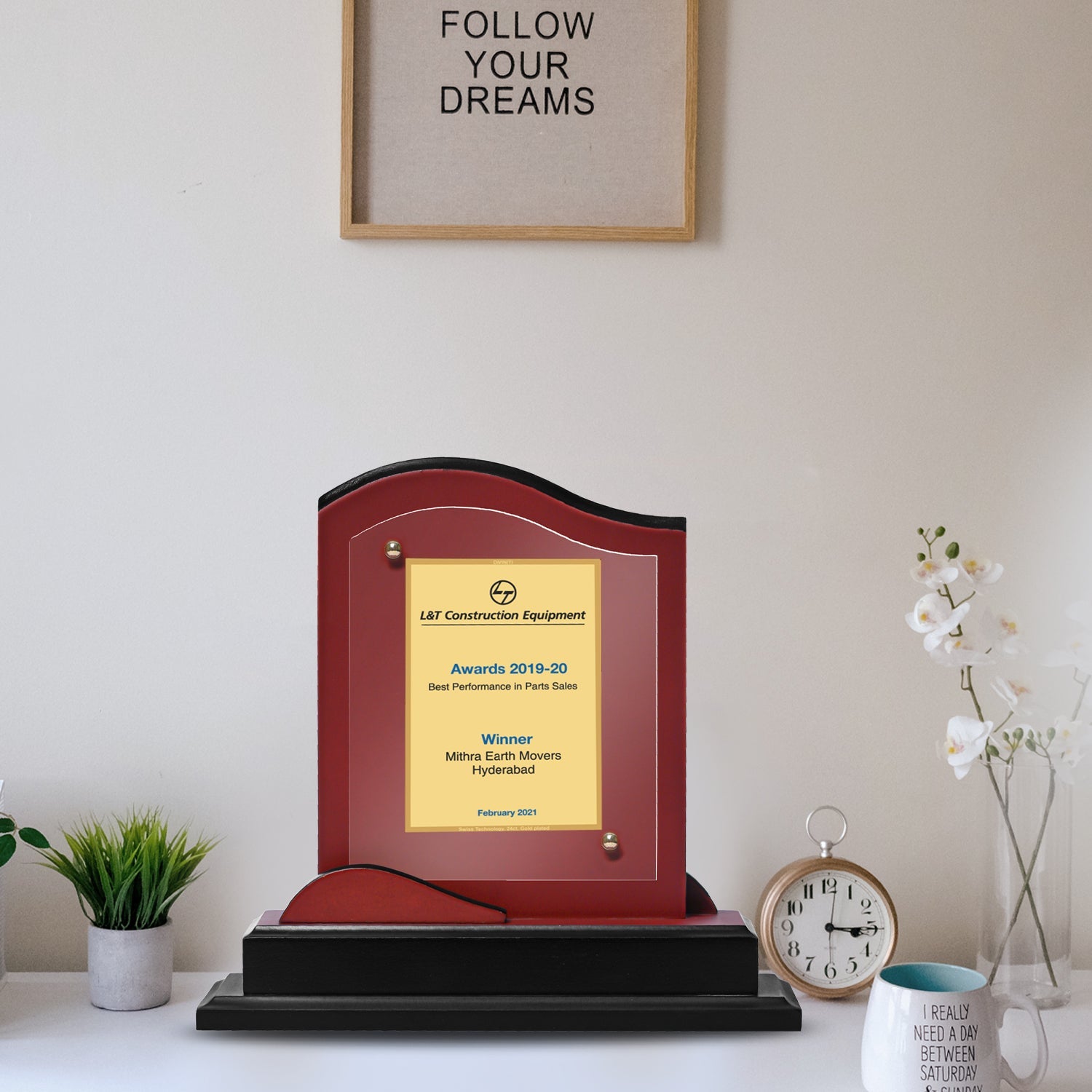 Custom MDF Memento with Personalized Gold Foil