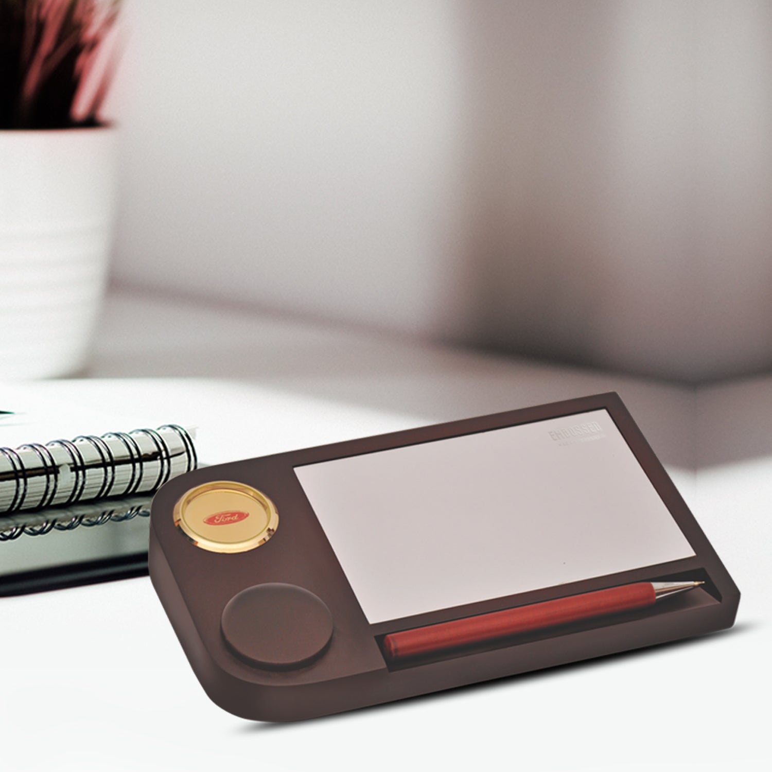 Custom MDF Pen Holder & Writing Pad for Corporate Gifts