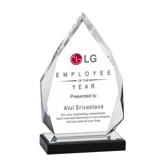 Customized Crystal Trophy for Corporate Awards