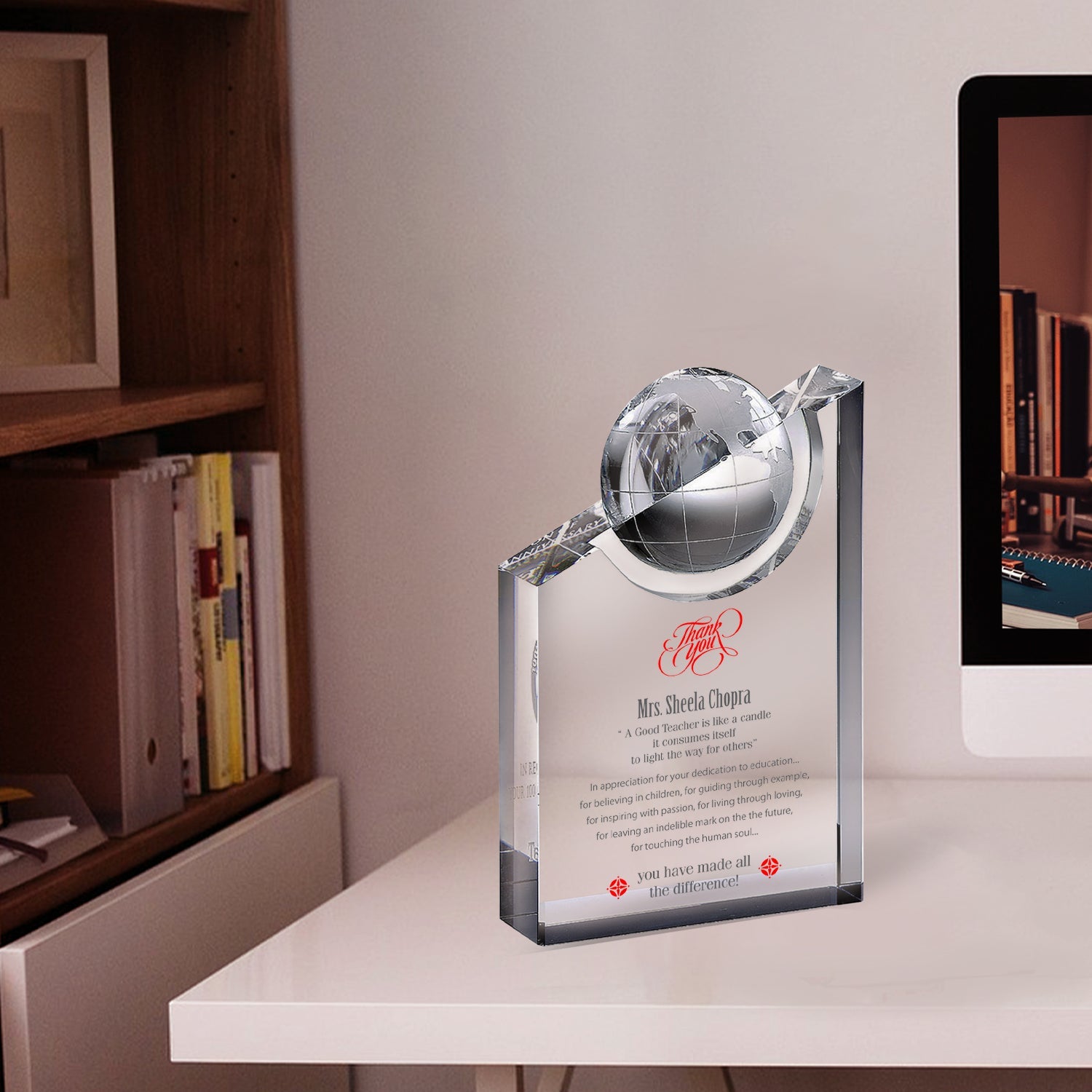 Customized Crystal Trophy for Corporate Gifting
