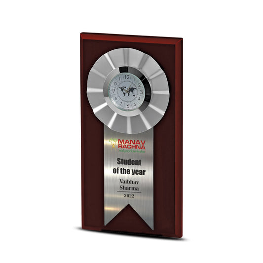Customized MDF Trophy with Watch for Corporate Gifts
