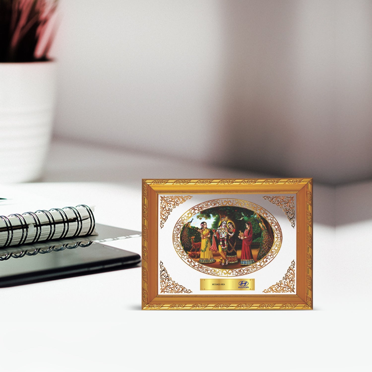 Customized Radha Krishna God Photo Frame for Corporate Gifting