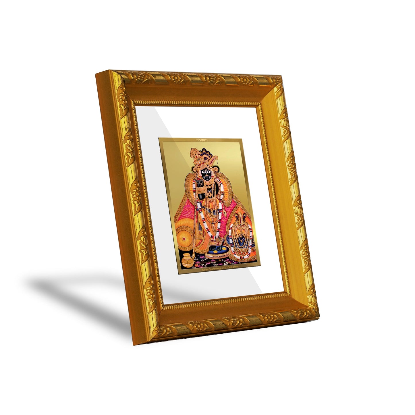 DIVINITI Bankey Bihari 24K Gold Plated Photo Frame