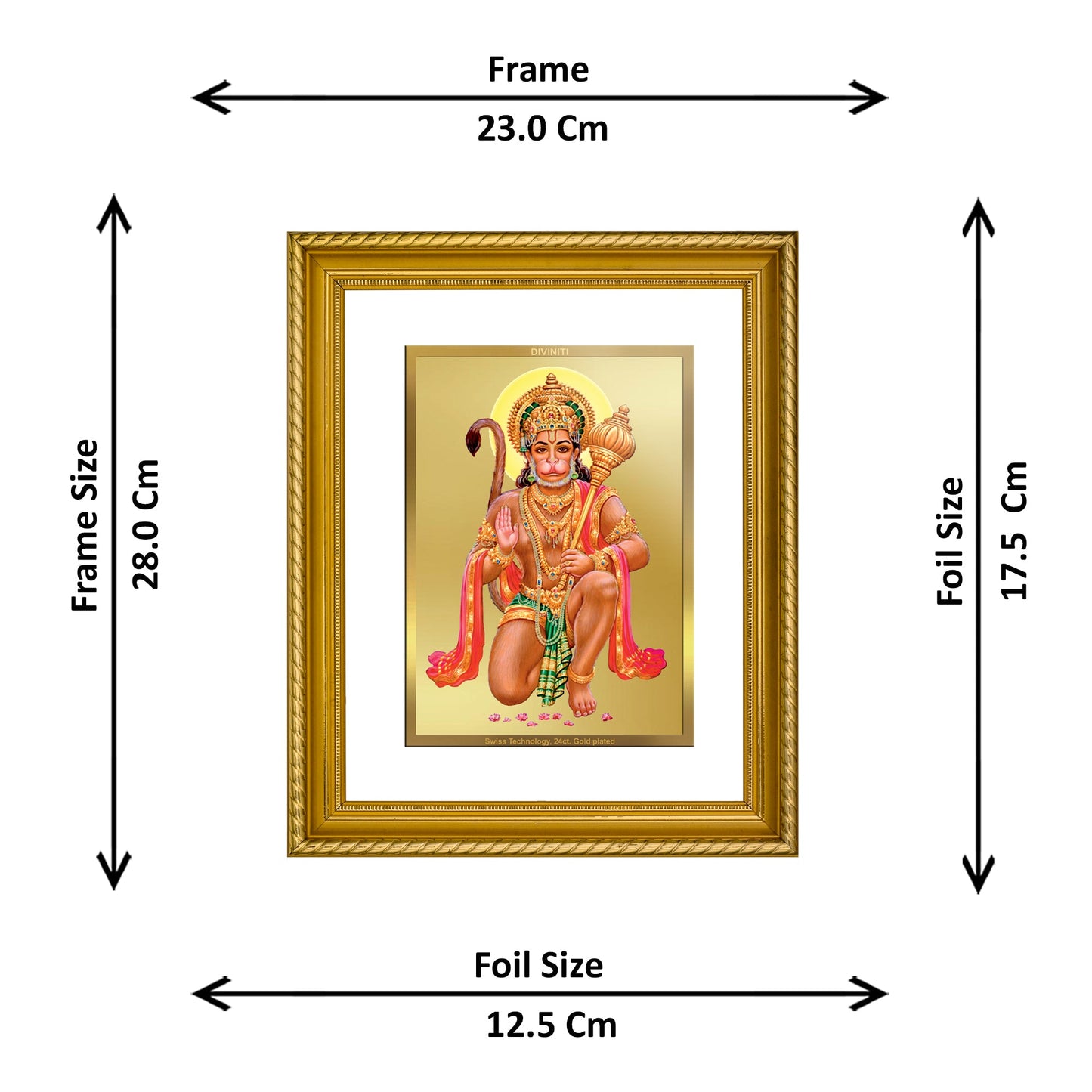 DIVINITI Hanuman Photo Frame for Spiritual Decor