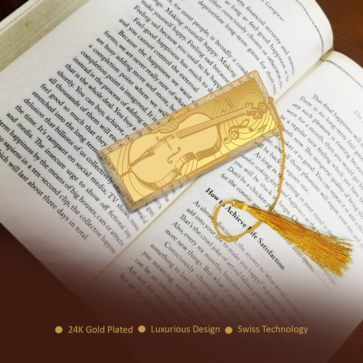 Deluxe 24K Gold Bookmark