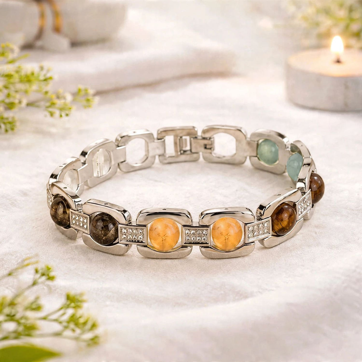 Dhan Yog Silver Plated Bracelet – Attract Wealth, Luck & Money