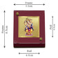 Diviniti 24K Gold Plated Ganesha Frame For Car Dashboard, Home Decor & Puja Room (5.5 x 6.5 CM)