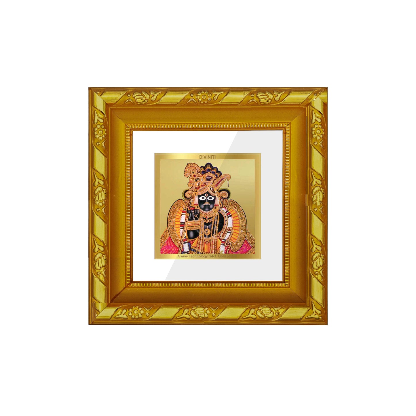 Divine Bankey Bihari 24K Gold Plated Photo Frame