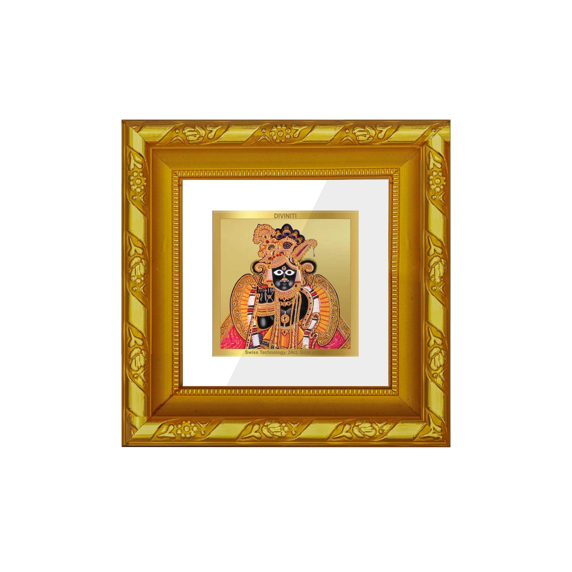 Divine Bankey Bihari 24K Gold Plated Photo Frame