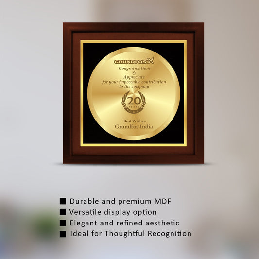 Elegant 3D Memento with 24K Gold Foil for Gifting