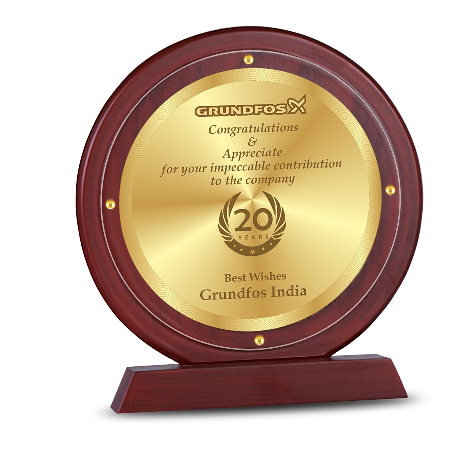 Elegant Custom MDF Memento with 24K Gold Foil