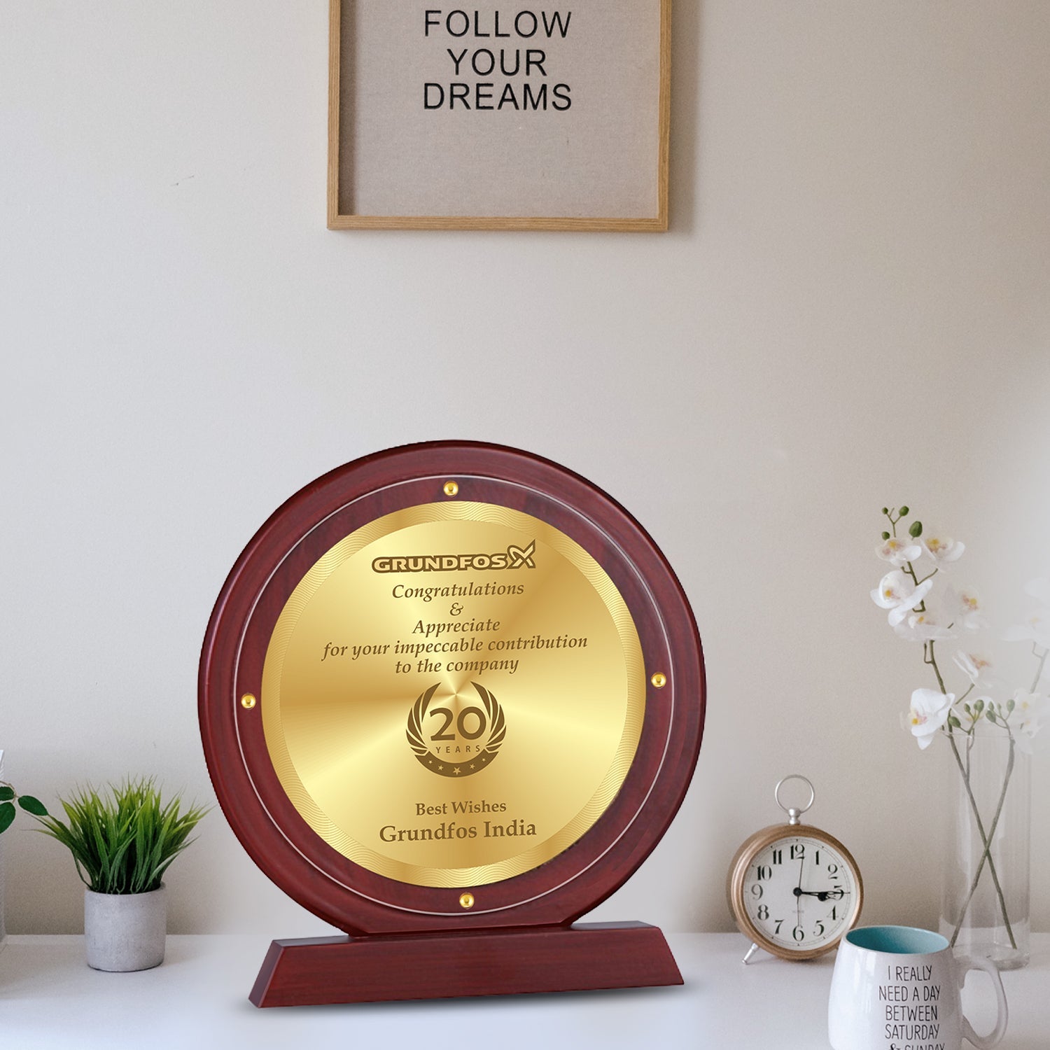 Elegant Custom MDF Memento with 24K Gold Foil