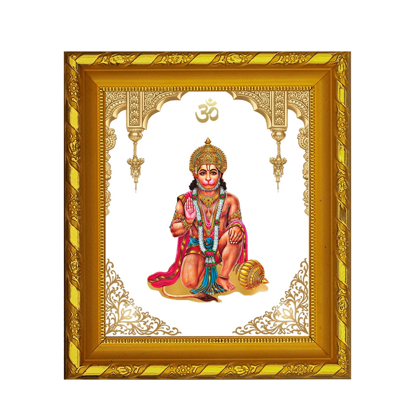 Elegant Gold Hanuman Photo Frame - Perfect Decor