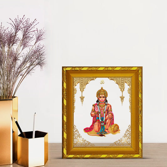 Elegant Gold Hanuman Photo Frame - Perfect Decor