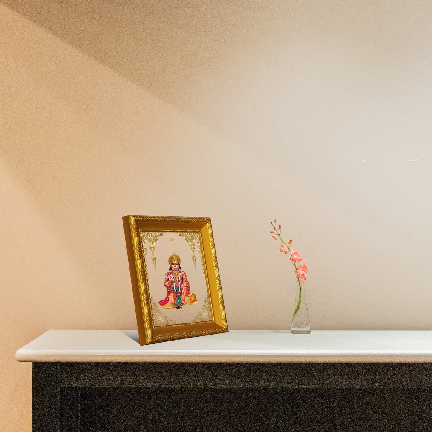 Elegant Gold Hanuman Photo Frame - Perfect Decor